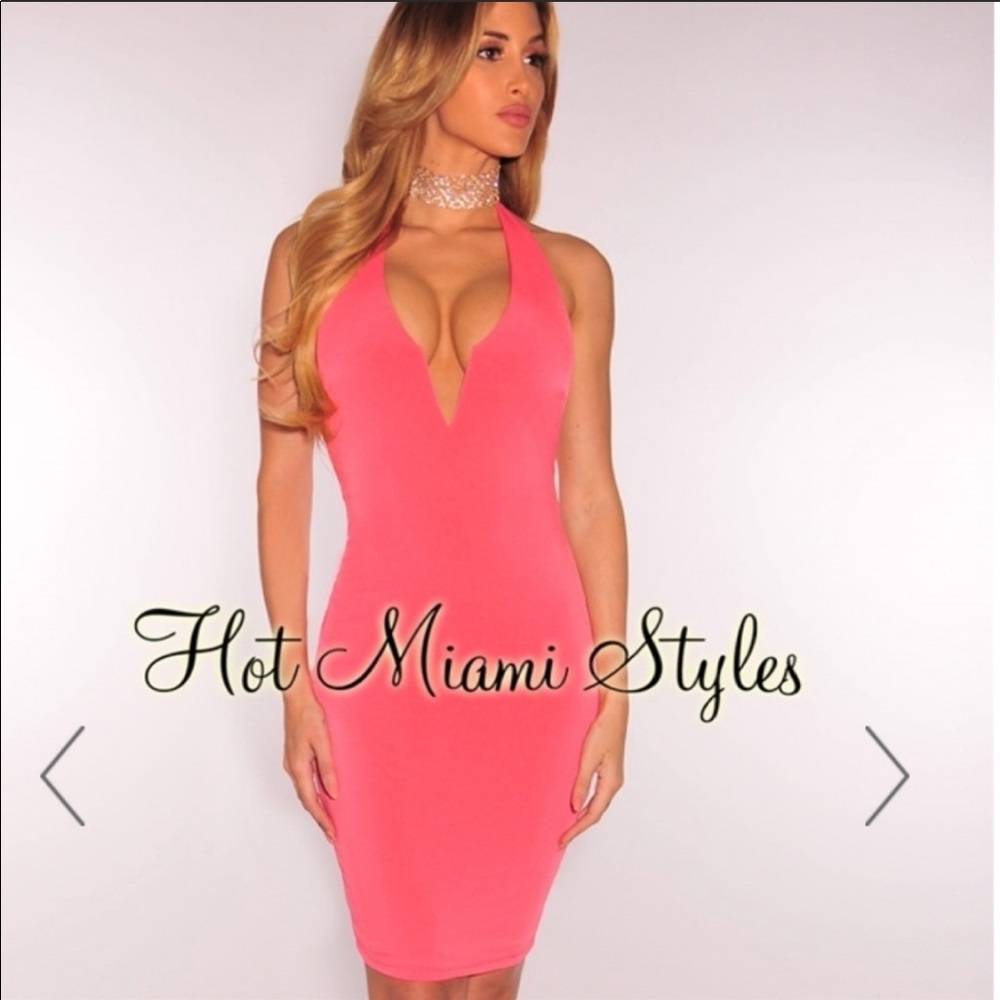 Hot Miami Styles Pink Dress